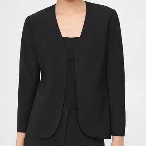 Theory Black Open Front Classic Blazer